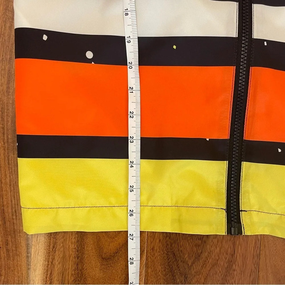 New Disney Parks Star Wars Windbreaker Jacket Size Small Striped Logo Red Blue - Picture 9 of 11